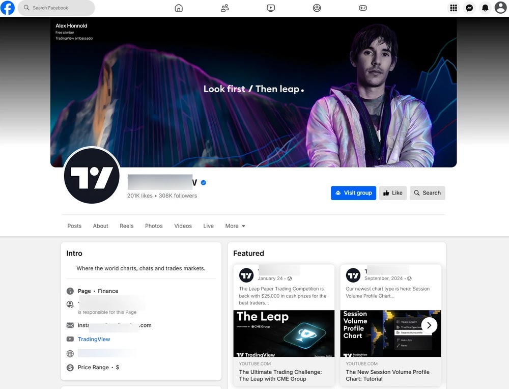 Facebook website