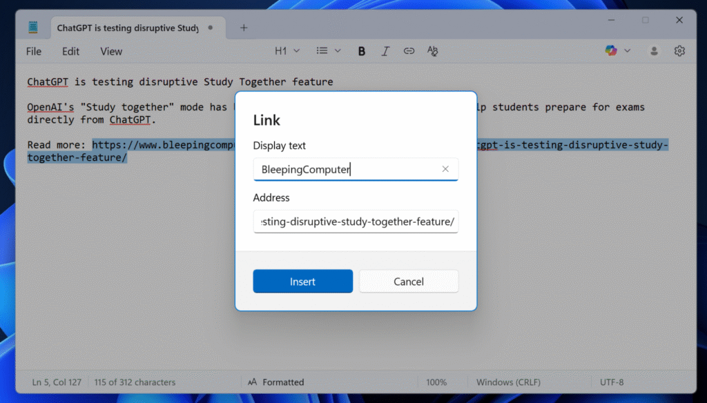 notepad-links