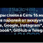 Самая крупная утечка паролей в истории — 16 миллиардов записей Apple, Facebook, Google, Microsoft