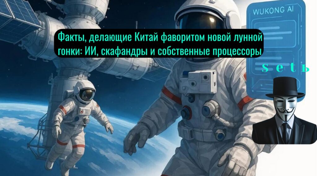 Факты, делающие Китай фаворитом новой лунной гонки: ИИ, скафандры и собственные процессоры