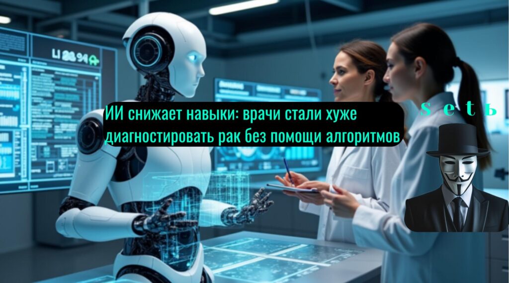 ИИ снижает навыки: врачи стали хуже диагностировать рак без помощи алгоритмов