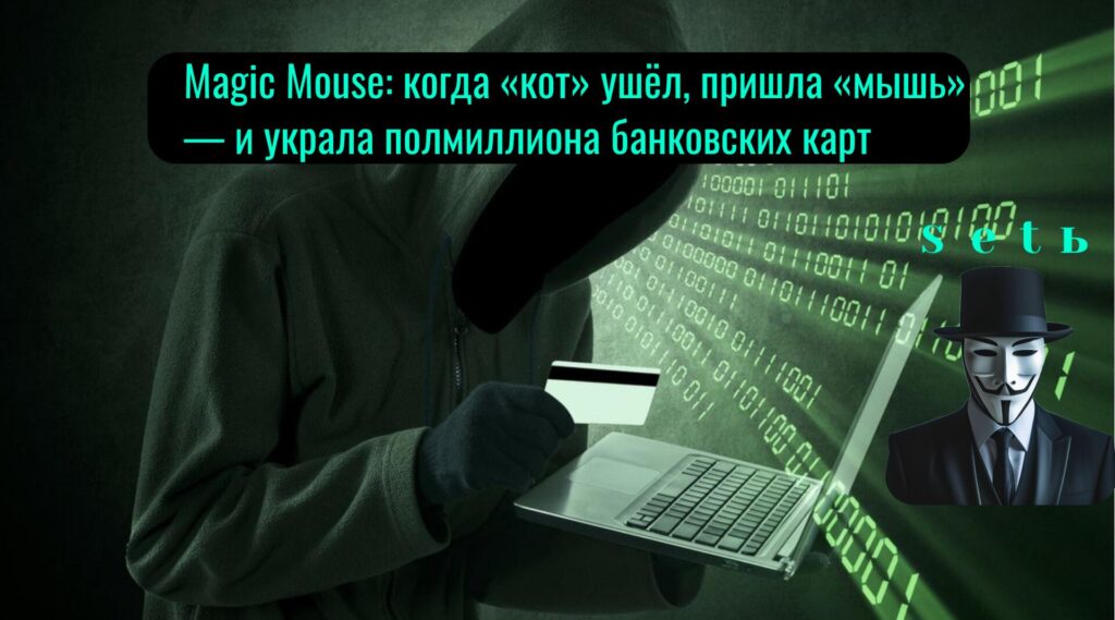 Magic Mouse: когда «кот» ушёл, пришла «мышь» — и украла полмиллиона банковских карт