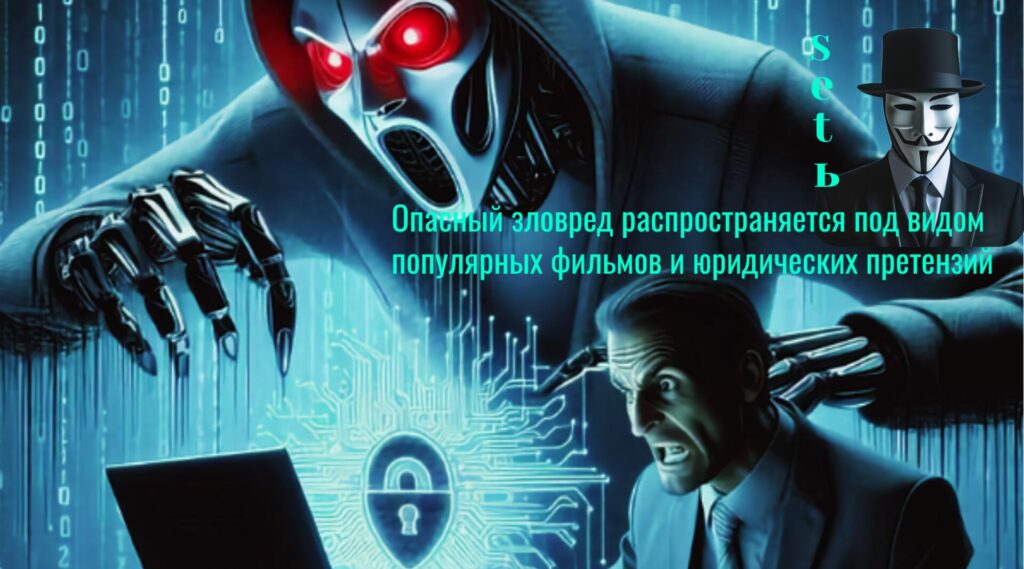 Опасный зловред распространяется под видом популярных фильмов и юридических претензий