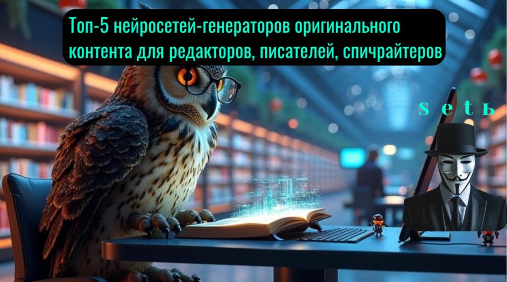 Топ-5 нейросетей-генераторов оригинального контента для редакторов, писателей, спичрайтеров